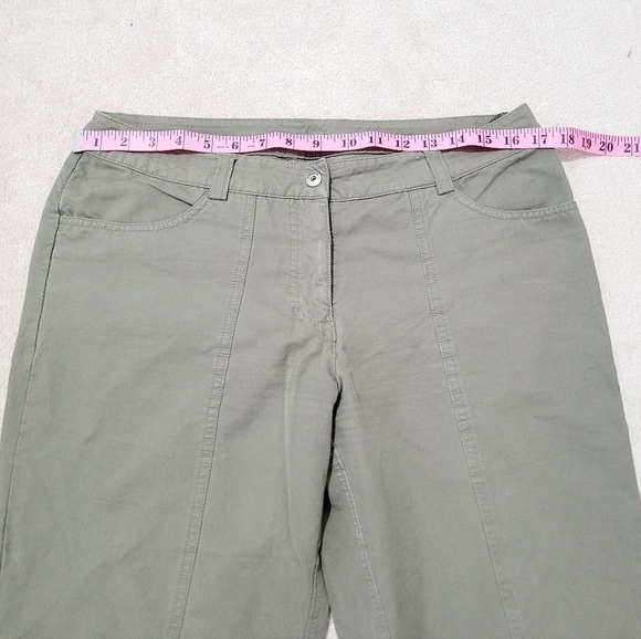 S. Oliver Pants Wide Leg Cargo Y2K Army Green Woman's Size 40 TINKA - Picture 6 of 12